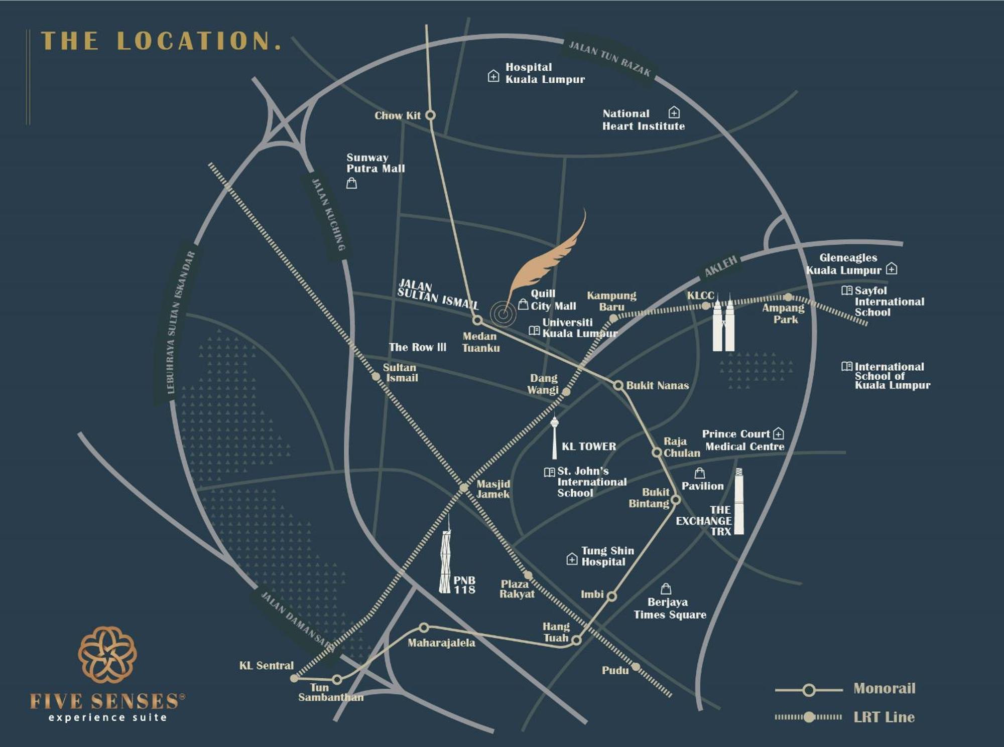 Quill Residences Klcc, Five Senses Pangsapuri Kuala Lumpur